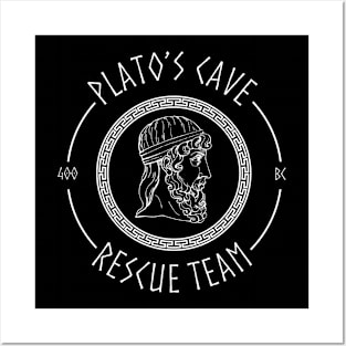 Platos Cave Rescue Team Ancient Greek Philosophy Posters and Art